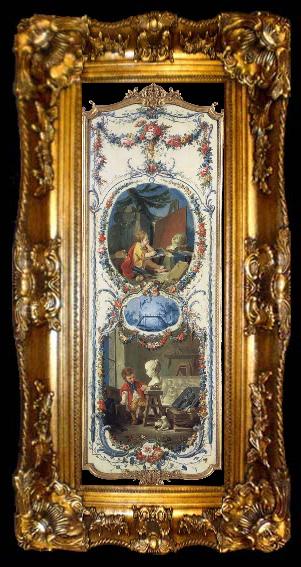 framed  Francois Boucher The Arts and Sciences, ta009-2